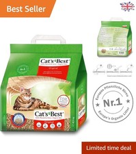 100% Organic Fibre Cat Litter 4.3kg - Environmentally Safe, Clumping & Composts 6.28 per kilo