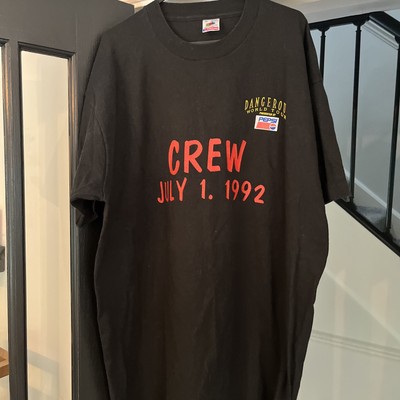 Michael Jackson Dangerous 1992 Staff Crew Tour T-Shirt XL Vintage RAR Sammler