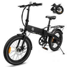 20in 750W Motor 48V 10.4AH Foldable Electric Bike for Adults 24MPH Ebike Black