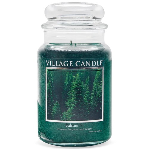 Balsam Fir Large Apothecary Jar, Scented Candle, 21.25 oz., Green