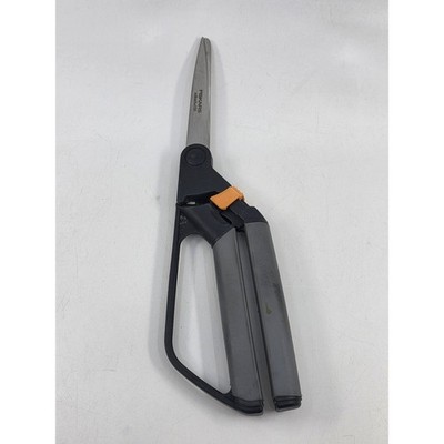 Fiskars Softouch Spring Action Scissors Gray Black Ergonomic Craft Shears 10.5''