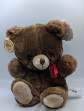 Russ Musical Waggy Head Brown Teddy Bear Whistle Happy Tune 950 Tags Korea
