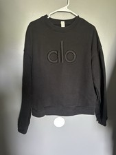 Rare Black Womens Alo Crewneck Size Small