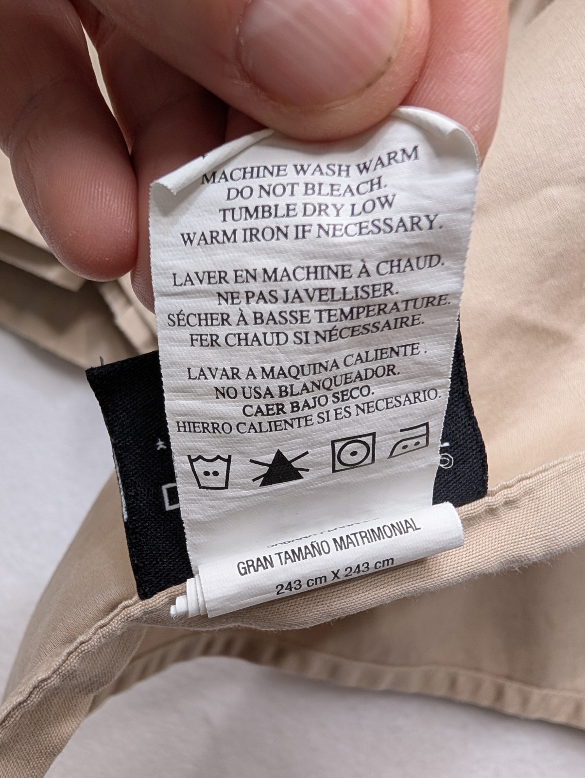 TAUPE Wamsutta Dream Zone Soft 100% Pima Cotton Queen 4 PC Set 16 in. Pocket