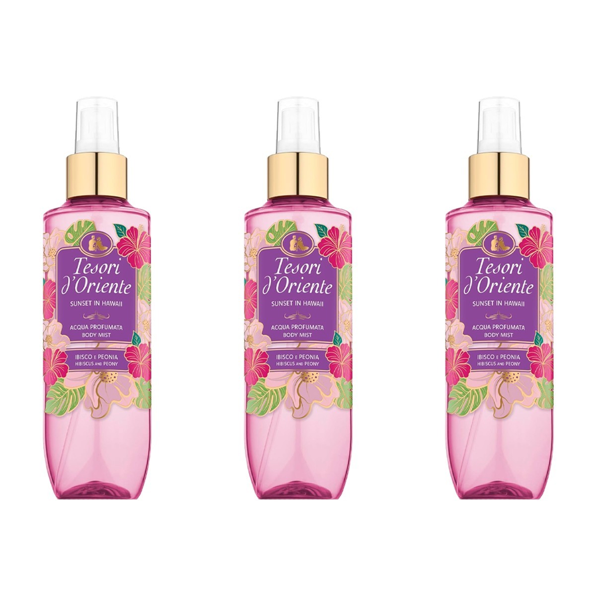Tesori D'oriente Tesori D'oriente Sunset In Hawaii Ibisco E Peonia - Acqua Profumata 200 Ml - Immagine 2