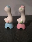 Set Of 2 Vintage Shawnee Pottery Pie Bird Vent 5” Birds