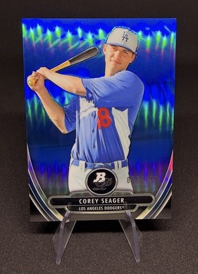 2013 Bowman Platinum Corey Seager #BPCP41 Chrome Prospect Blue Refractor /199