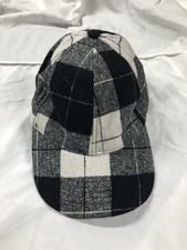 Black and white checkered hat.
