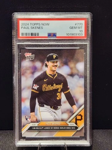 2024 Topps Now - Paul Skenes #770 (RC) PSA 10 Gem MT