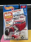 VTG. 2000 Hot Wheels '32 FORD COUPE Red & White Editor's Choice 1:64 Real Riders