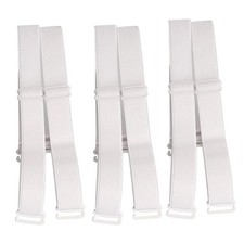 3 Pairs Bra Shoulder Strap Elastic Adjustable Removable Multi Color White, 1...