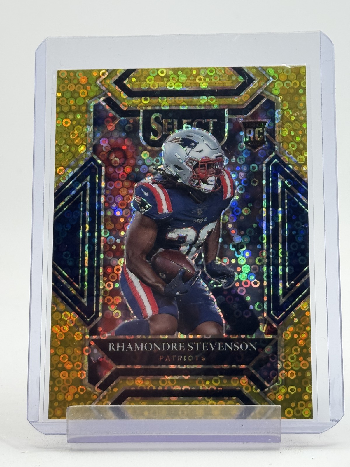 Rhamondre Stevenson Panini Select #275 Gold Disco