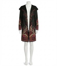 Johnny Was Biya Metallic Duster Black Metallic