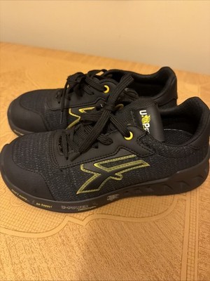 Safety Shoes. U-Power Black and Yellow Safety Shoes.  U-Power Frank S1P 