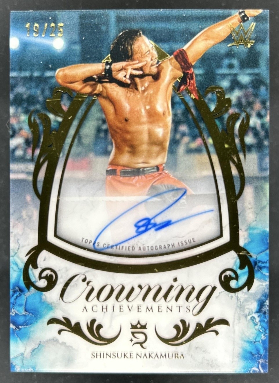 2025 Topps Royalty WWE Shinsuke Nakamura Crowning Achievements Auto #/25