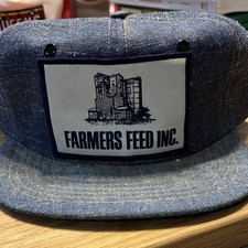 Yupoong Blue Patch Logo Snapback Hat Adjustab...