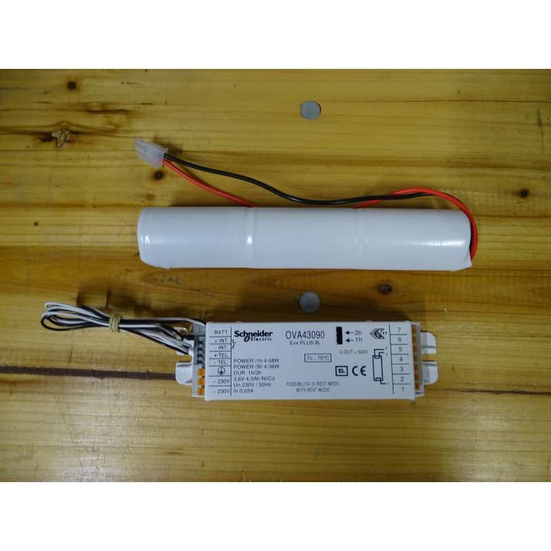 Lámpara De Emergencia OVA43090 Evx Plus - Tubos Fluorescente T8 - Hasta 58W-1h