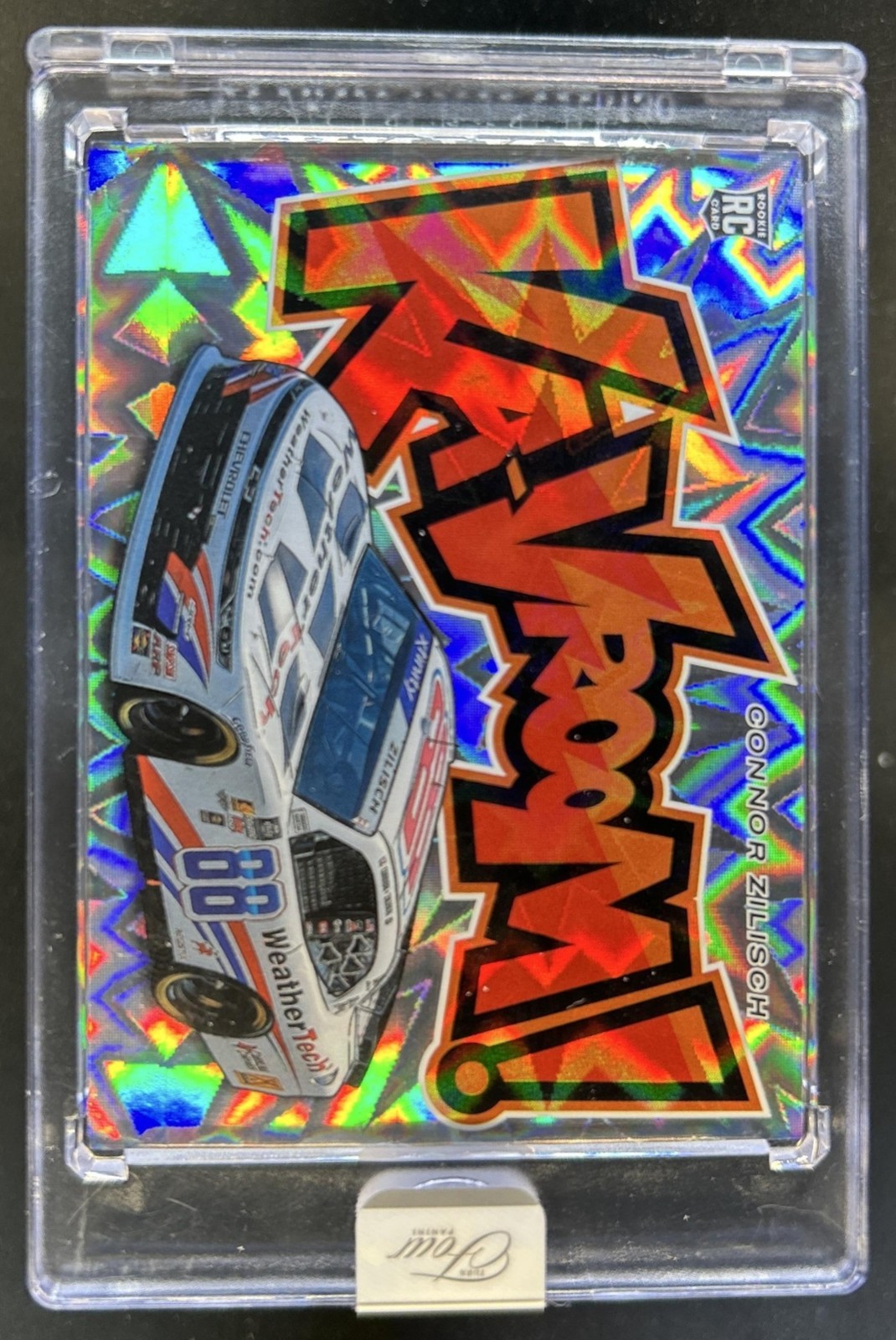 2025 Panini Turn Four NASCAR Connor Zilisch Ka-Vroom! RC Rookie SSP #3