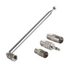 FM Radio Male F Telescopic Aerial Antenna Adapter for Hitachi hi-fi DAB Radio
