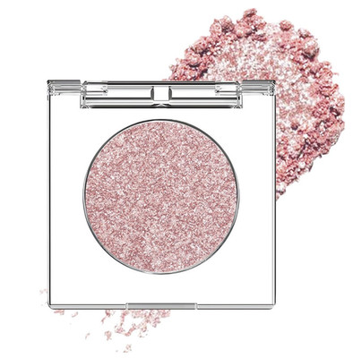 Single Rose Gold Glitter Shimmer Eyeshadow,Bright A05# Pink 
