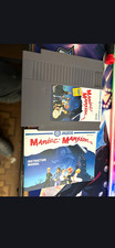Jaleco Maniac Mansion Nintendo NES Cartridge Manual Action Adventure NTSC-U/C