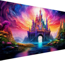 5D Diamond Art Painting Castle, Large Diamond Painting Kits for Adults, DIY Star