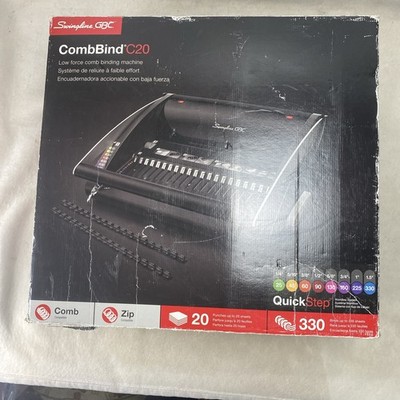 Swingline GBC CombBind C20 Binding Machine  with some combs Works Great