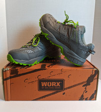 Worx Aluminum Toe Womens Size 7.5 W Style 9306 Gray/Green