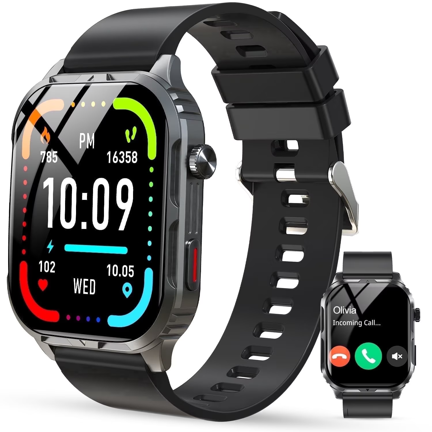 H5 Smart Watch with Bluetooth Call, IP68 Waterproof Fitness Tracker for ...