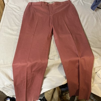 LRL Lauren Mens Chinos Pants 36W 34L 36x34 100% Cotton Salmon Pink Free Shipping