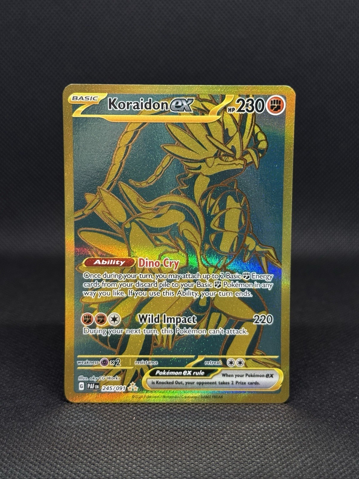 Koraidon EX (Scarlet & Violet) Paldean Fates (PAF) 245/091 Pokemon TCG NM