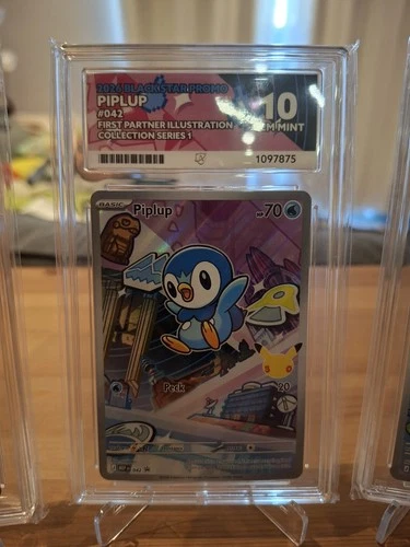 First Partner Illustration Piplup MEP 042 Black Star Promo Ace 10 Pokemon TCG