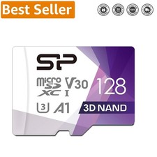 128GB Micro SDXC Card - Perfect for DJI Drones  Action Cameras, Fast  Reliable