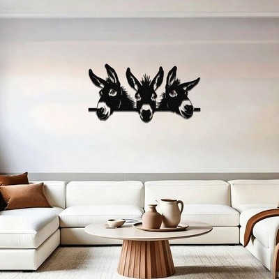 Rustic Style Metal Wall Art Exquisite Home Decoration Living Room