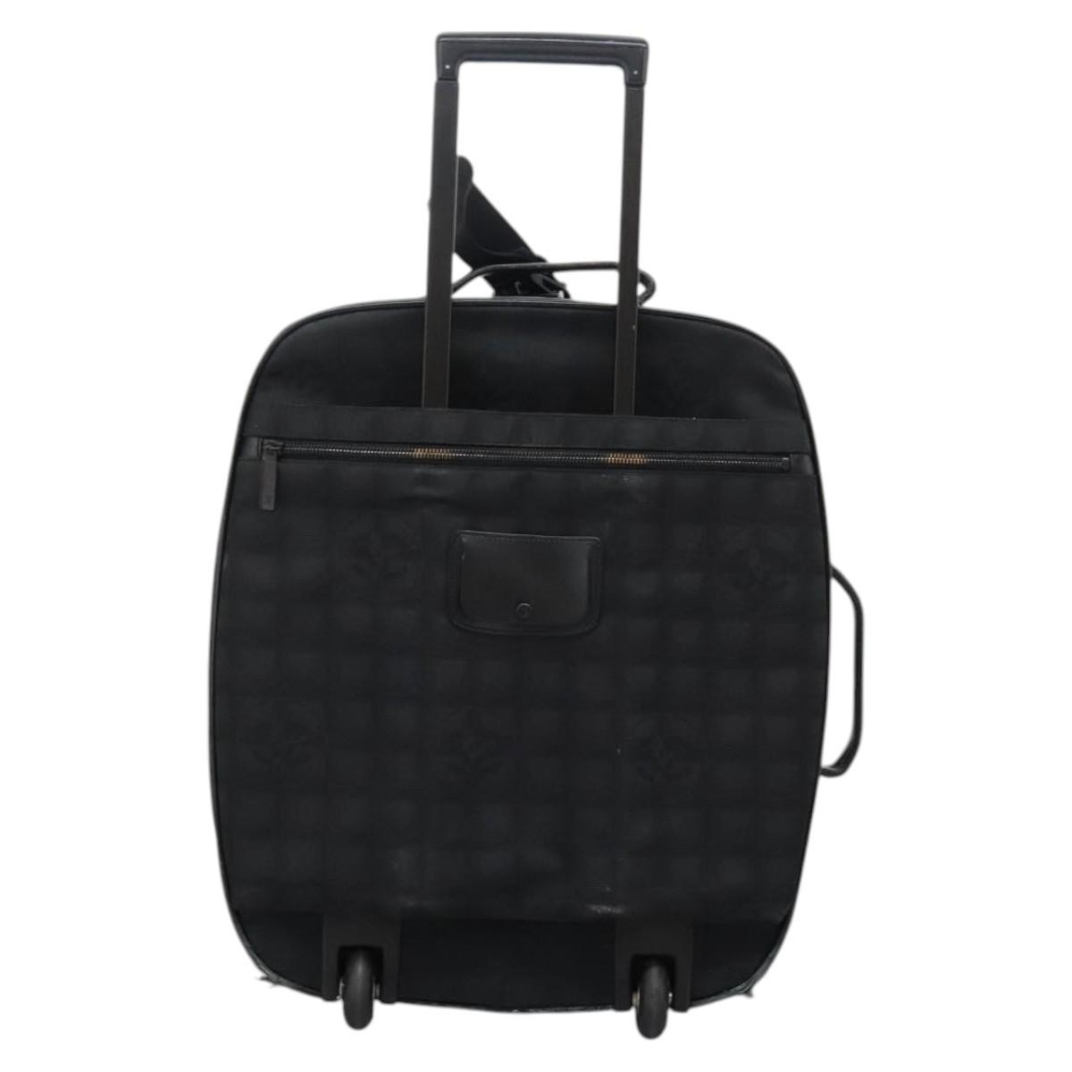 CHANEL シャネル CHANEL TRAVEL アタッシュケース CHANEL New Travel Line Suitcase Nylon Black CC Auth bs31796 | eBay