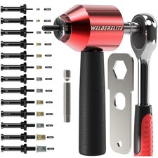 Rivet Nut Drill Adaptor Tool Kit Includes 290 Rivet Nuts and 13 Mandrels