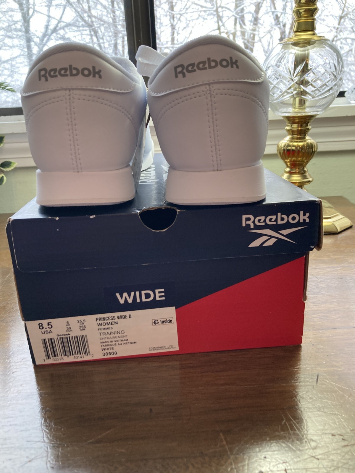 Reebok Princess Classic Size 8.5  Wide Width White Women's Shoes Sneakers-GUC thumbnail 11