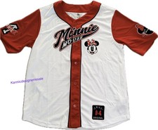 🔥Jersey de béisbol grande para adultos - Minnie Mouse de los parques de Disney nueva con etiqueta💥