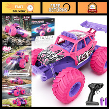All Terrain Remote Control Car, Fast 20KM/H RC Truck with LED Lights, Rechargeab