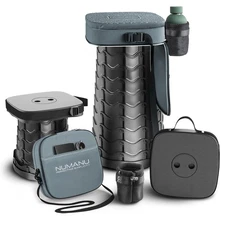 2025 Upgraded Collapsible Stool & 3IN1 Cushioned Carry Bag, Max 620lbs, 18" H...