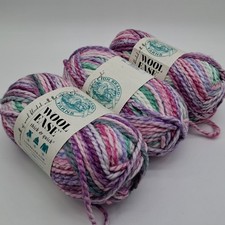 Lion Brand Varigated Chunky Knitting Crochet Yarn 3X140g Balls-S4