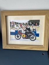 Barry Sheen?s farewell At Donnington 2002  Print In A 10?x12? Frame