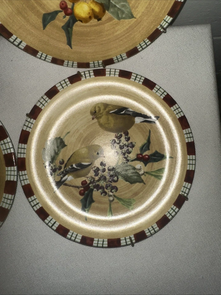 Juego de 4 platos de ensalada Lenox Winter Greetings Everyday 8,5" Catherine McClung Foto 4 de 4