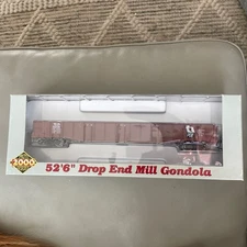 Proto 2000 HO PG&E Assembled NOS 52'6"" Drop End Gondola #9206 New In Box