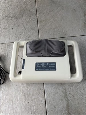 Kneading Fingers Portable Shiatsu Massager Deluxe Model KS-8001 Therapeutic EUC