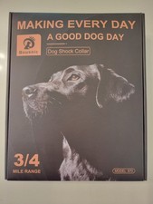 Dog Shock  Vibrate Collar 3/4 mile range, blue, multi-size options-user manual