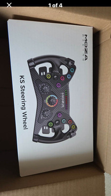 MOZA Racing KS Steering Wheel Racing Wheel Black RGB LED Ergonomic RS047