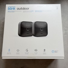Blink Outdoor 2 x kabellose wetterfeste HD-Überwachungskamera neu versiegelt