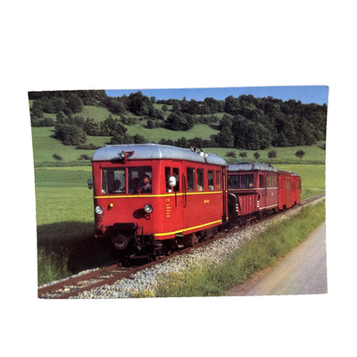 Ansichtskarte Postkarte Eisenbahn Zug Lok VT 3 Jagsttalbahn Ungelaufen