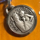 Vintage Saint Elisabeth Catholic pendant medal  France Chambault  — photo 1